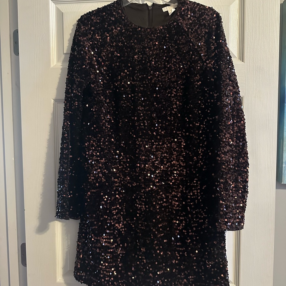 H&M Brown Sequin Dress